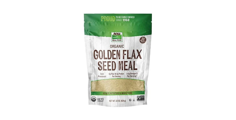Now Foods Golden Flax Seed Meal, 22 oz