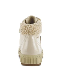 Spring Step Alps Water Resistant Boots with Sherpa Lining and Lace-Up Detail