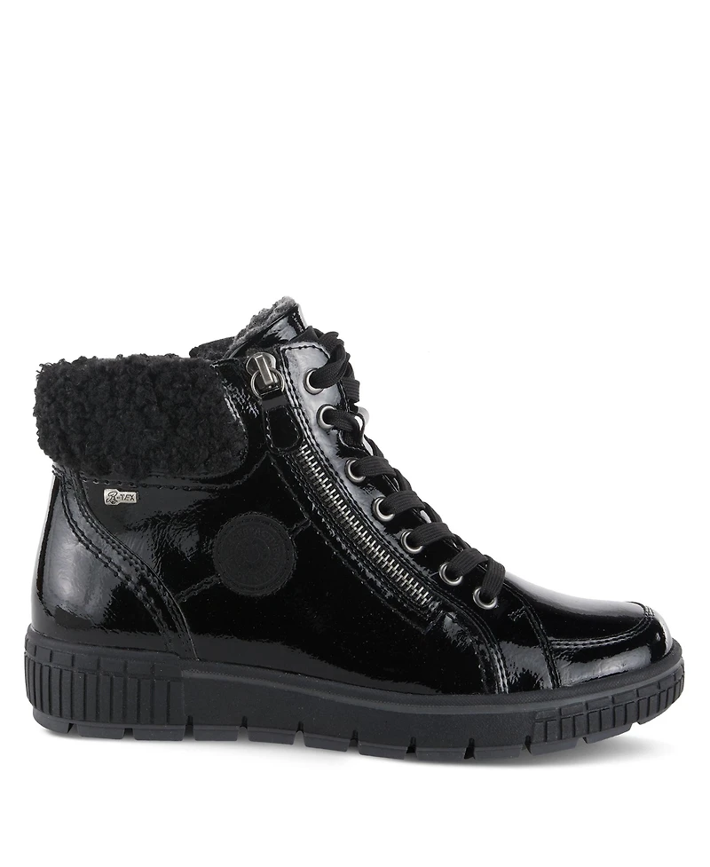 Spring Step Alps Water Resistant Boots with Sherpa Lining and Lace-Up Detail