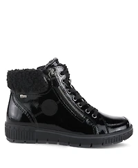 Spring Step Alps Water Resistant Boots with Sherpa Lining and Lace-Up Detail