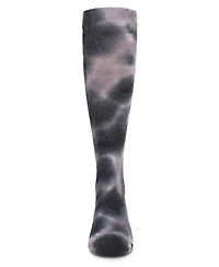 Memoi Little Girls Bleached Tie Dye Cotton Blend Knee High Socks