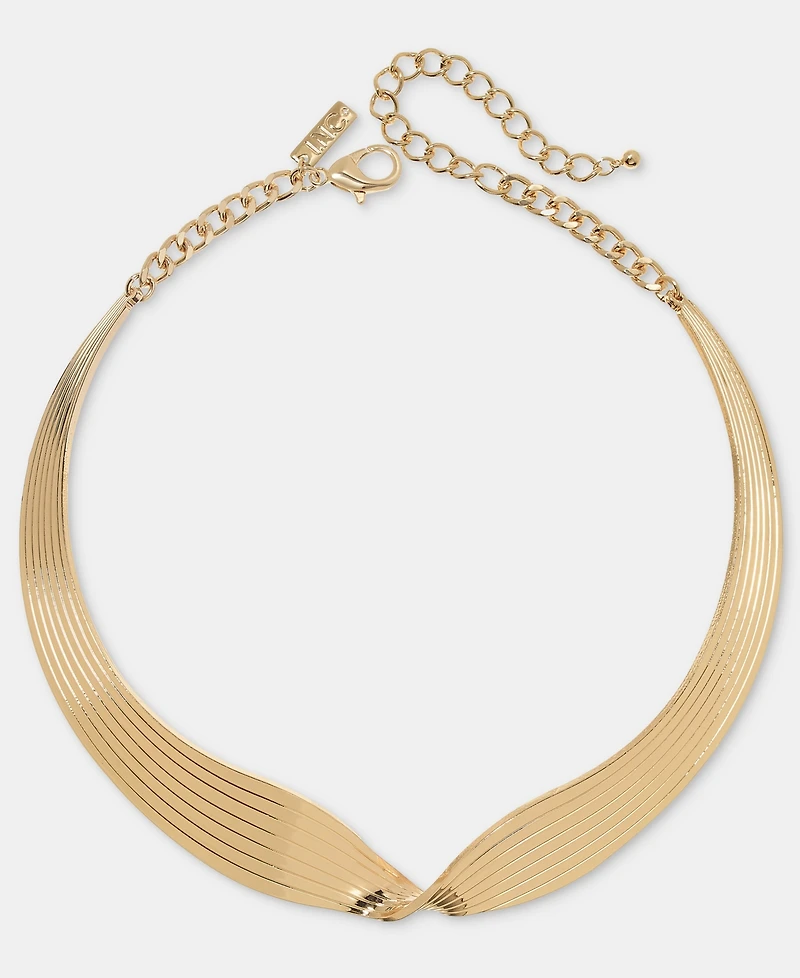 I.n.c. International Concepts Textured Twist Collar Necklace, 16" + 3" extender, Macy's Exclusive
