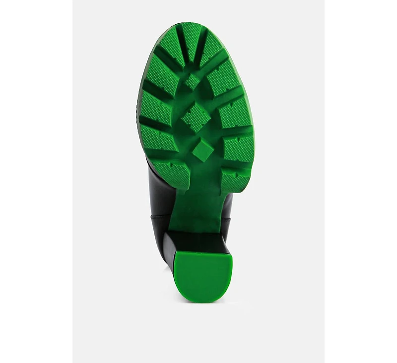 Womens larch cushion collared biker boots