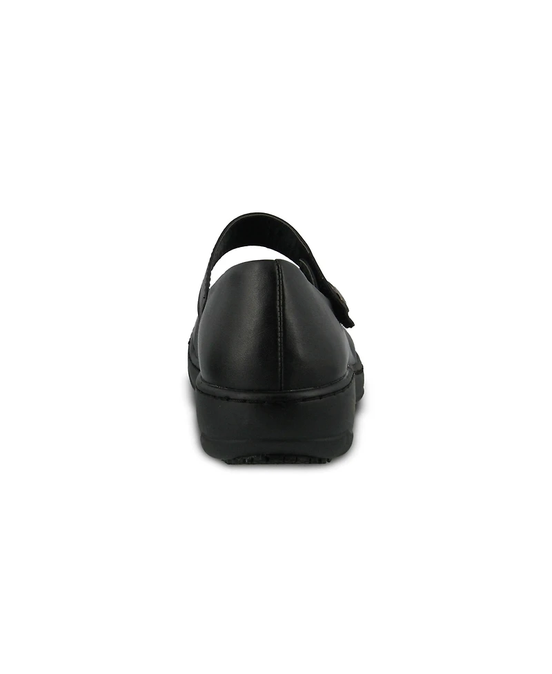 Spring Step Professional Wisteria Leather Mary Jane Work Shoe with Removable Insole and Skid-Resistant Sole