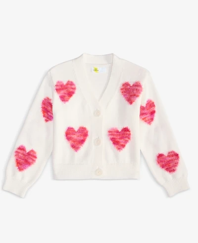 Epic Threads Girls Toddler 2T-4T Heart Button Cardigan
