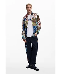 Desigual Men's Patch-effect carp shirt