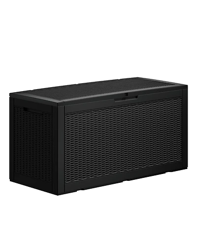 Chic Crate - 100 Gallon Water Resistant Resin Lockable Deck Box