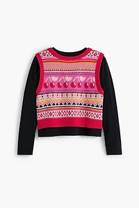 Desigual Girls's 2-in-1 T-Shirt Vest