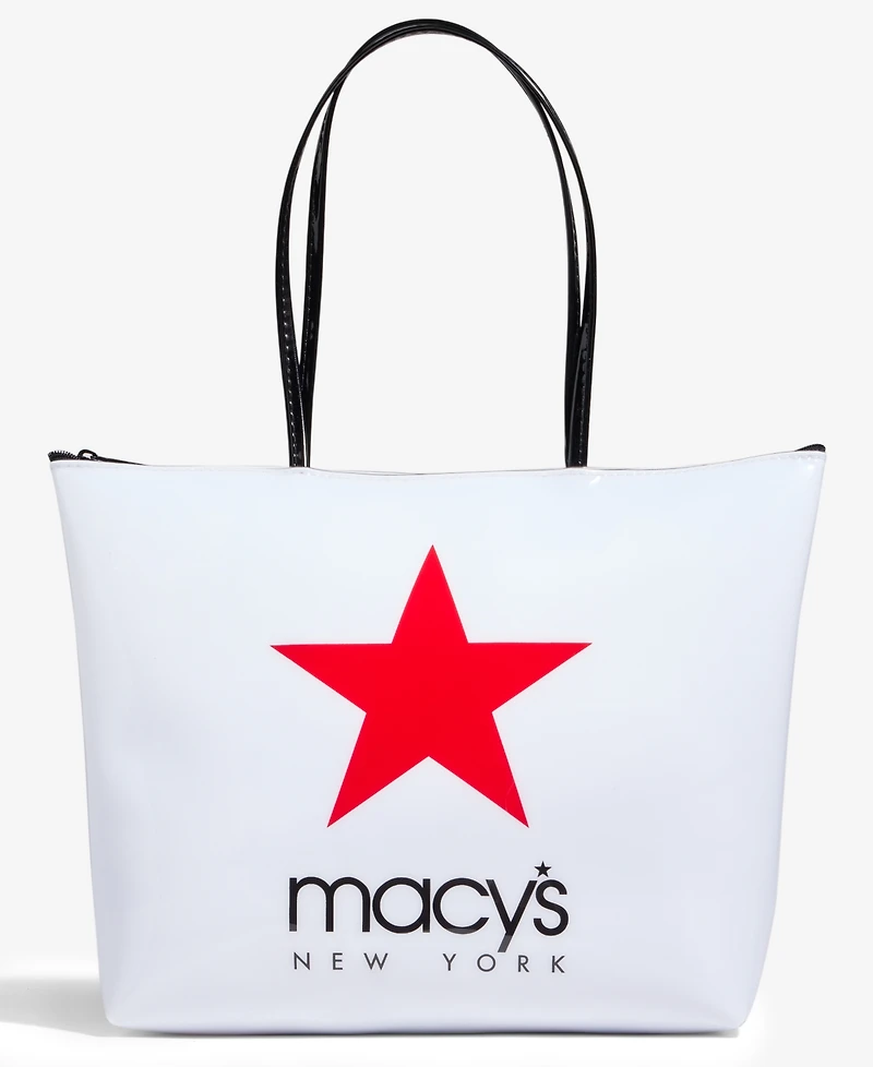 Macy's New York Logo Zip Tote Bag, Macy's Exclusive