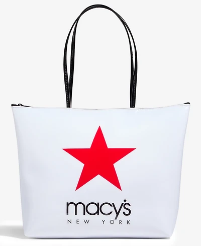 Macy's New York Logo Zip Tote Bag, Macy's Exclusive