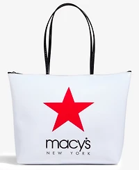 Macy's New York Logo Zip Tote Bag, Macy's Exclusive