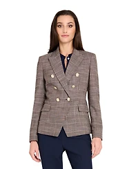 Tahari Asl Petite Plaid Blazer Jacket