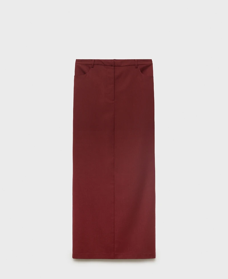 Mango Women's Slit Detail Long Pencil Skirt