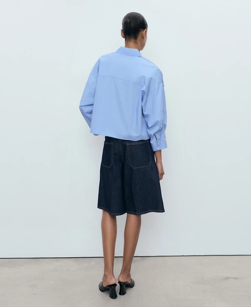 Mango Women's Pocket Oversize Shirt