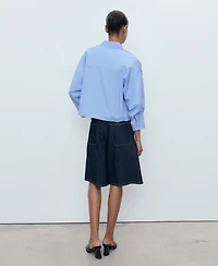 Mango Women's Pocket Oversize Shirt