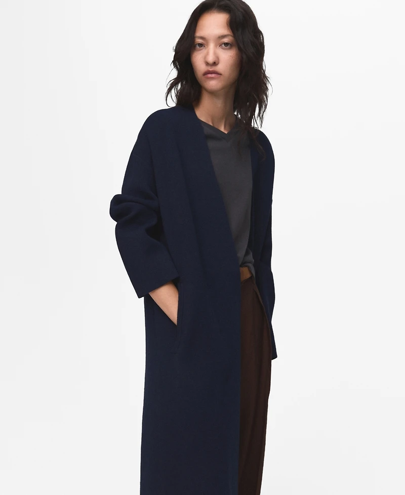 Mango Women's Knitted Long Cardigan