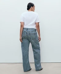 Mango Women's Miami Medium-Rise Straight-Fit Jeans