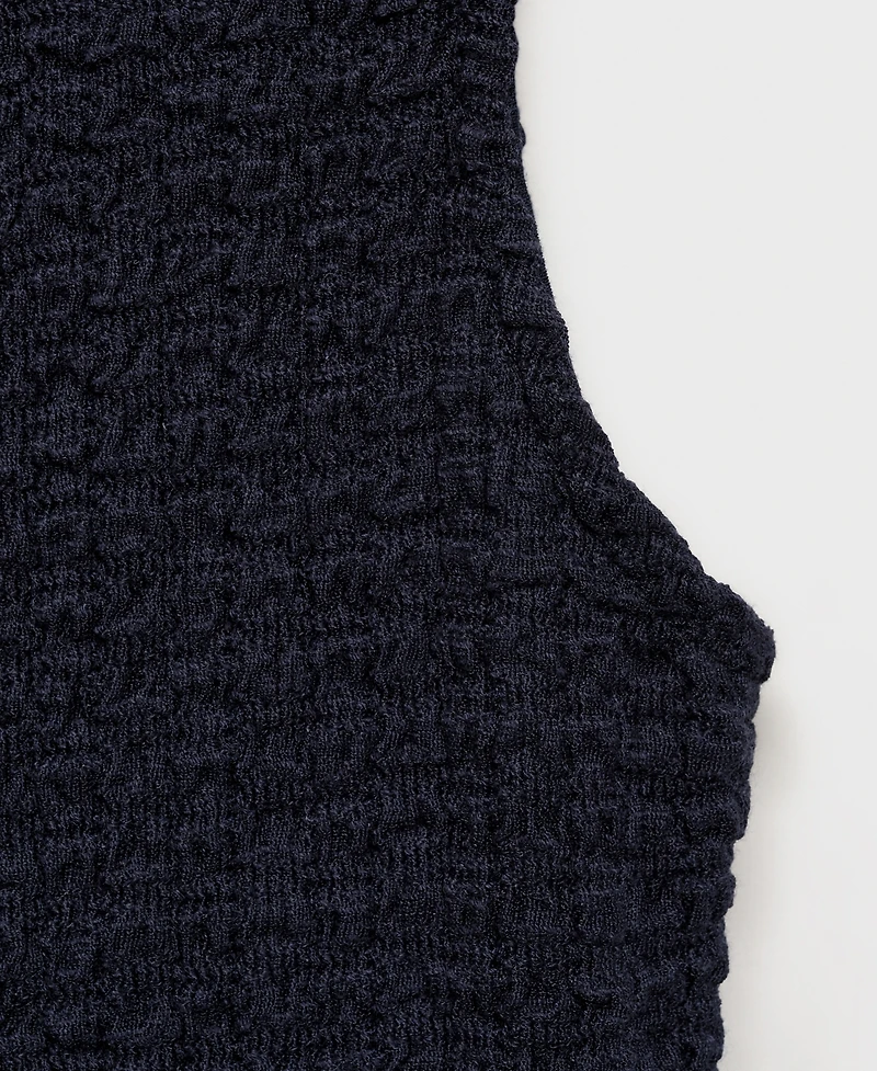 Mango Women's Fitted Textured Dress