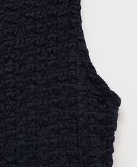 Mango Women's Fitted Textured Dress