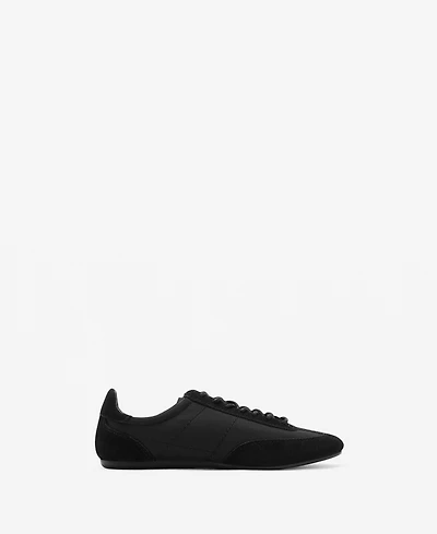 Mango Women's Combined Suede Leather Sneakers