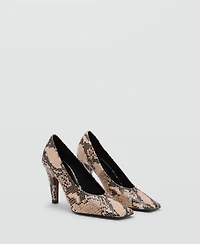 Mango Women's Animal-Print High Heeled Shoes