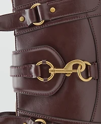 Mango Women's Snap Hook Medium Shoulder Bag