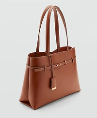 Mango Women's Charm Detail Shopper Bag