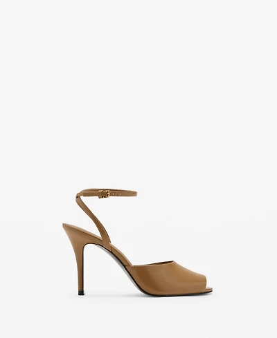 Mango Women's Ankle-Cuff Heeled Sandals