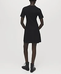 Mango Women's Fine-Knit Flared Dress