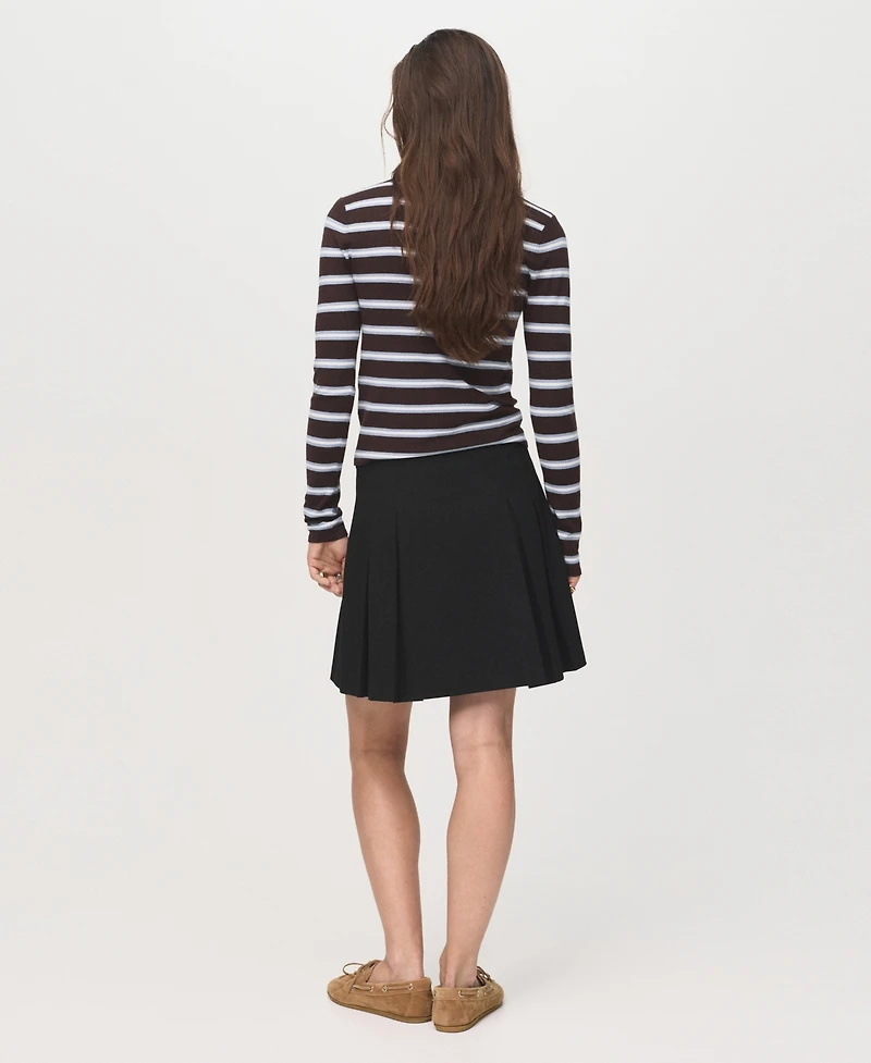 Mango Women's Pleated Mini-Skirt
