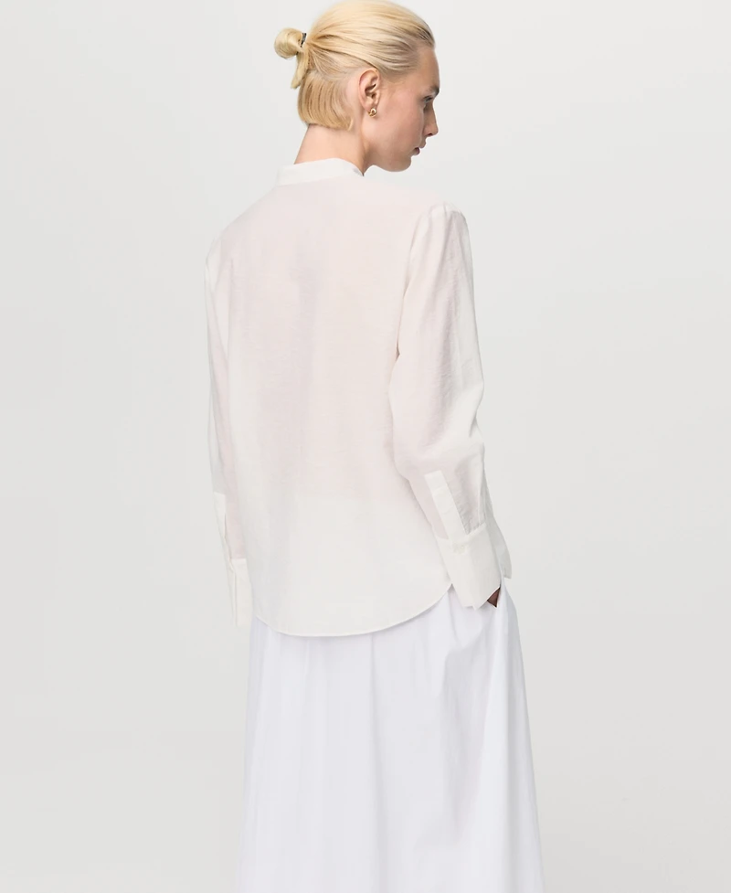 Mango Women's Lace Details Blouse