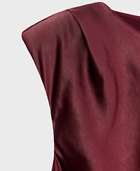 Mango Women's Fitted Satin Dress