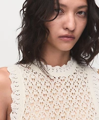 Mango Women's Openwork Knit Top