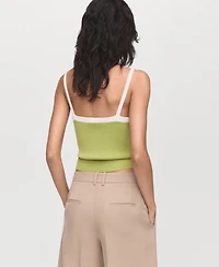 Mango Women's Crop Knitted Top