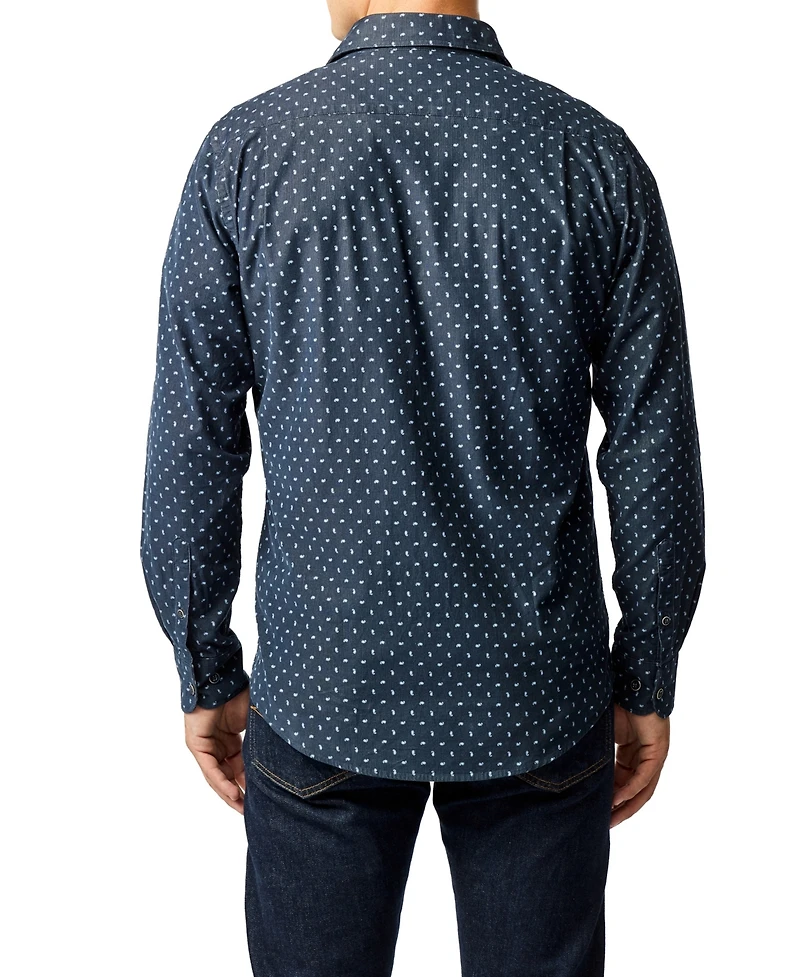 Rodd & Gunn Men's Harrington Long Sleeve Slim Fit Shirt