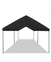 Caravan Canopy Domain 10 x 20 Foot Instant Canopy Tent Set, Black (2 Pack)