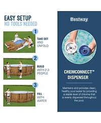 Bestway Power Steel Swim Vista 16' x 48" Round Above Ground Swimming Pool Set