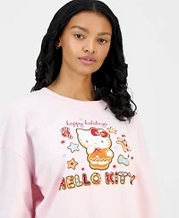 Grayson Threads, The Label Juniors' Hello Kitty Gingerbread Graphic Print Sweatshirt