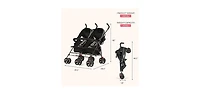 Dream On Me Baby Volgo Twin Umbrella Stroller