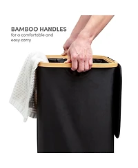Qualiazero 87L Single Hamper with Removable Bag - Black