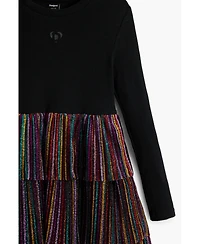 Desigual Girls Girls's Lurex ruffle dress