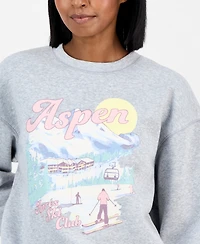 Self Esteem Juniors' Aspen Graphic-Print Sweatshirt