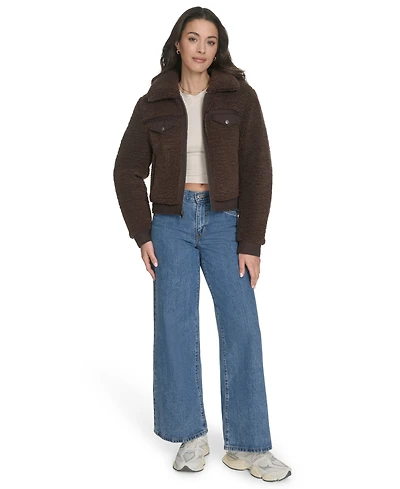 Levi's Women's Sherpa Zip-Front Jacket