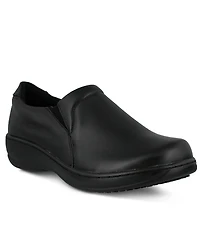 Spring Step Professional Woolin Leather Slip-On Work Loafer with Removable Insole and Padded Collar