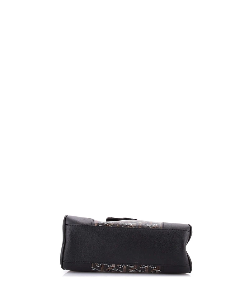 Pre-Owned Goyard Mini Saigon Top Handle Bag Coated Canvas with Leather