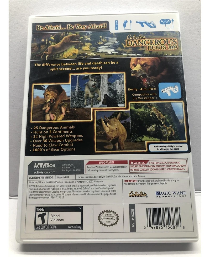 Activision Blizzard Cabela's Dangerous Hunts 2009