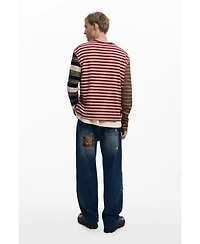 Desigual Men's Grunge striped T-shirt