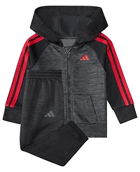 adidas Baby Boys 2-Piece Hoodie and Elastic Waistband Joggers Set