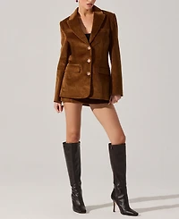 Astr the Label Women's Long Sleeve Boyfriend Blazer
