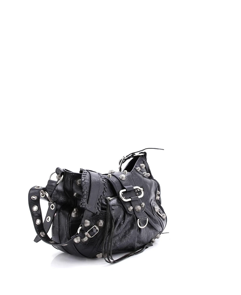 Pre-Owned Balenciaga Medium Le Cagole Giant Studs Shoulder Bag Leather